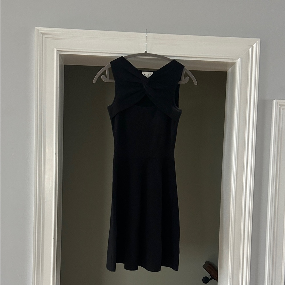 Milly Black Sleeveless Mini Dress